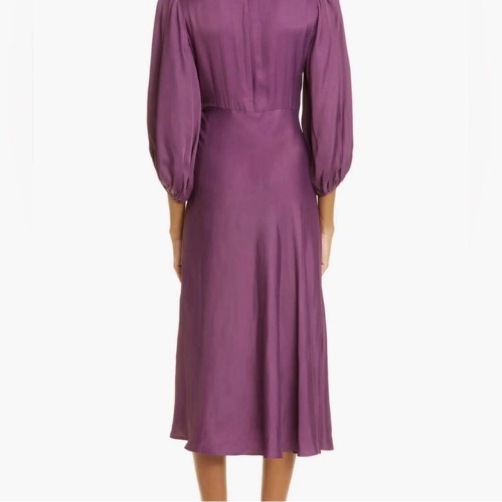 FARM RIO Front Circle Cut Out Midi Dress – PURPLE,